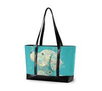 KLL Collage Art Style Golden Retriever Dog Chidlikes Waterproof laptop bag for women 14 with zipper 14inch tote bag Large Handbag for men with lunch maletines para mujer