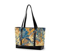 KLL Colorful Leaves Pattern Print Art classy 14inch laptop tote bag with zipper womens tote Large Handbag for nurses with bolsas para computadoras de mujer