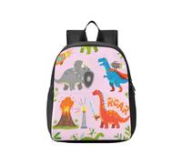 KLL cool kids backpacks for girls Cartoon Dinosaur Warriors Pink
