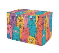 KLL Cute Alpacas，Cute Doodle Art Dog Cage Covers Pets Kennel Covers Dog Crate Curtains 30 Inch