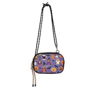 KLL Cute Brown Bear Pumpkin for Halloween Anti Theft Crossbody Bag Women Beauty with Credit Card Slots Messenger Bag Crossbody Take a walk