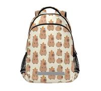 KLL Cute Capybaras Orange Fruit backpack accessories for kids with big bookbag for women morrales escolares para ni?os