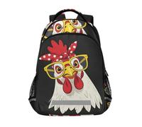 KLL Cute Chicken bandanas Girl kids princess backpack with chest clip bookbags for men mochilas para adolescentes chicas