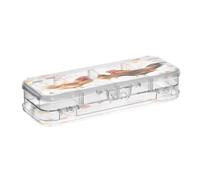 KLL Cute Chicken Farm Animal Designed Clear Plastic Pencil Box