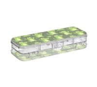 KLL Cute Green Crocodiles Alligator Designed Plastic Pencil Box Clear