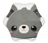 KLL Cute Grey Bear Cartoon Child Umbrellas for Rain Rain Sun and Wind Protection Umbrella with Reflective Strip (scenario) with Easy-Grip Hook Handle for outdoor