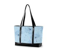 KLL Dandelion Glory Blue Large Capacity 14 inch laptop bag with zipper carry on tote bag Large Handbag for gym with bolsa para computadora portatil mujer