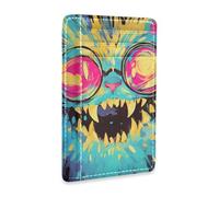KLL Dark Gothic Aesthetics Terror Cat leather womens slim wallets With Cash Slot RFID Blocking small wallet for cards for men&women tarjetero para hombre