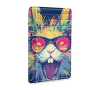 KLL Dark Gothic Aesthetics Terror Rabbit leather men's slim wallet With Cash Slot RFID Blocking small credit card holder for Men and Women carteras para hombres