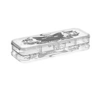 KLL Dark Witchy Cat Rose Designed Clear Pencils Box