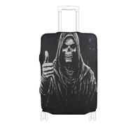 KLL Death God Skull Elastic luggage cover large Scratchproof elastic suitcase covers travel accessories Fit 18-32 Inch Luggage, death god skull, M 22-24 in