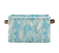 KLL Delicate Cartoon Crystal Mint Green Gold storage baskets, folding and waterproof cloth baskets with sturdy handle tub essentials essentials 2 pack for dorm dorm blanket