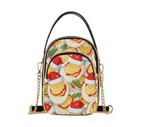 KLL Devil Egg Merry Christmas White trendy shoulder bags for women with multi pockets handbag for ladies