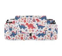 KLL Dinosaur White Red Peach mini stroller organizer diaper caddy carry carrito para