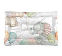 KLL Dream Watercolor Baby Elephants Washable Pet Mattress Non-Slip Soft Comfortable Dog Crate Mat for Medium/Large Dogs 24" x 18"