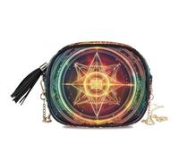 KLL Dreamy Color Tarot Pentacles Sling Purse Crossbody for Mens Beauty with Adjustable Strap Side Bags Have a meal