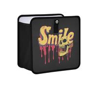 KLL Drip Style Death Skull Hanging Foldable Car Garbage Container Hanging Garbage can for Back Car Garbage Bin for SUV, Truck & Minivan