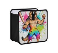 KLL Drip Style GSD Baseball Player Hanging Foldable Garbage Container for Car Hanging mini Trash Bags for car Foldable Garbage Bin for SUV, Truck & Minivan