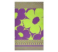 KLL Eggplant Purple and Fluorescent Green Flowers Tribal Patterns easter