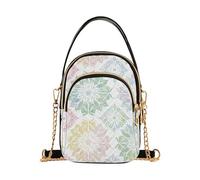 KLL Elegant Pastel Colored Mandala Designs trendy quilted crossbody bags with multi pockets handbag for traveling