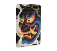 KLL Evil monsters Japanese leather slim wallet With ID Window RFID Blocking card case wallet for men&women billetera para hombre