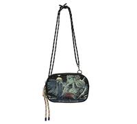 KLL Evil Skull Night Anti Theft Crossbody Bag for Mens Trendy with Credit Card Slots Side Bags Date