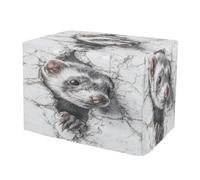 KLL Ferret Mouse Marle Wall 3D Crate Covers for Dog Cages Pet Kennel Cover Dog Crate Protector 30 Inch