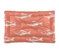 KLL Fish Design Aquarius Salmon Washable Pet Bed Mat Soft Anti-Slip Pet Bed for Large Jumbo Medium Small Dogs 36" x 24"