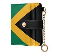 KLL Flag Jamaica Ladies Lightweight Foldable Wallet Fancy Compact PU Leather Wallet for Girls Women Ladies