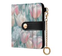 KLL Flower Dreams Women's Leather Folding Wallet Fancy PU Leather Wallet for Men Women Travel