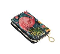 KLL Flower Power Party Leather Mens Card Wallet with Cion Purse RFID Blocking Credit Card Protector with Zipper