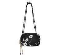 KLL FLOWER Silhouette Cross Body Bag Women Trendy with Adjustable Strap Black Handbag Go shopping