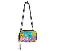 KLL Fun Monster Party Crossbody Wallet Purse Mens Practical with Credit Card Slots Cell Phone Bag Walk the dog