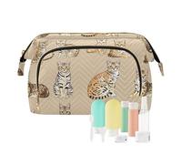 KLL Funny Bats Terracotta Makeup Bag Lightweight Makeup Case Storage Bag Jewelry for Cosmetic Organizer, 19, 1 size