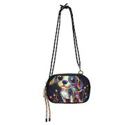 KLL Funny Beagle Dog Mini Crossbody Bag Women Comfort with Adjustable Strap Over The Shoulder Purse Date