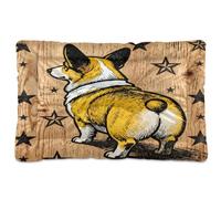 KLL Funny Dog Ass Washable Pet Sleeping Mat Non-Slip Soft Comfortable Pet Mat for Large Jumbo Medium Small Dogs 36" x 24"