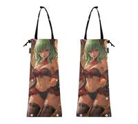 KLL Garbage Bag for The Car Auto Trash Bag 2 Pack Automotive Garbage Cans Sexy Anime Girl Little Devil
