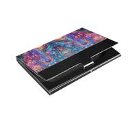 KLL Glowing Slim Business Card Holder Pocket with Leather & Stainless Steel Card Holder Modern for Travel Home or Office Use tarjetero para Hombres