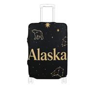 KLL Golden Alaska Elastic luggage cover Anti Scratch suitcase elastic cover travel accessory Fit 18-32 Inch Luggage, Golden Alaska, L 26-28 in