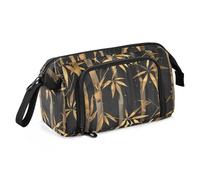 KLL Golden School Pencil Case Large Capacity Large Pencil Bag with Zipper for Man Back to School Supplies