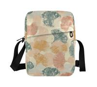 KLL Greek Pastel Gingko cute messenger bag Vegan Leather Small Crossbody Bag For Women Shopping Woman Shoulder Handbags