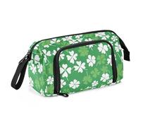 KLL Green Lucky Grass Pencil Pen Case Large Capacity Stationery Pencil Case Portable for Teens Preppy School Supplies