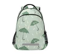 KLL Green Umbrellas 16 inch backpack with big book bags for childrens mochilas escolares para ni?os