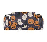 KLL Halloween Pumpkins and Ghosts Black Cats stroller organizer for double stroller caddy organizer with handle parent console bolsa para carreola