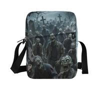 KLL Halloween Zombies men's messenger bag Vegan Leather Crossbody Bags For Women Small Travel Ladies Shoulder Handbags