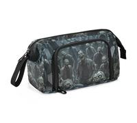 KLL Halloween Zombies Pencil Bag Large Capacity Pencil Case Zipper with Slot for Girls School Supply