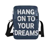 KLL Hang on To Your Dreams! messenger bag for men Vegan Leather shoulder bag crossbody Casual Shoulder Handbags For Women