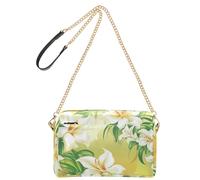 KLL Happy Easter Lily Flower Beauty Fashion Crossbody Bags For Women Vegan Leather Cross Body Purse Waterproof Shoulder Handbags