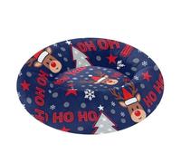 KLL Happy New Year Snowflake Dark Blue Anti-Slip Pet Cat Beds fluffier Dog Cave Bed for Medium Size Pets Sleeping cama alta para Perros