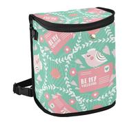 KLL Happy Valentine's Day (31) Car Trash Can Waterproof Bag for Car Mini Trash Bin for Long Trips Small Car Garbage
